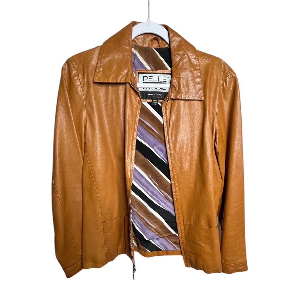 Vintage Pelle Studio Wilson Leather Soft Womens Jacket - Med Butterscotch